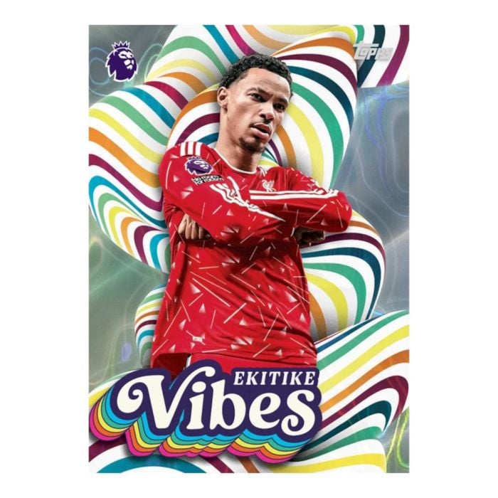 Example Premier League 2026/2027 card — random contents, not guaranteed