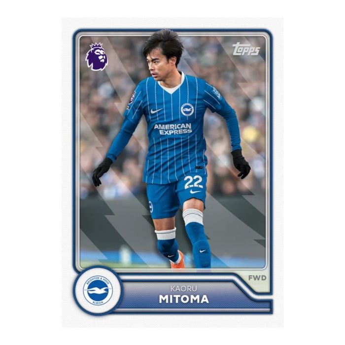 Example Premier League 2026/2027 card — random contents, not guaranteed