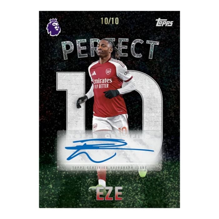 Example Premier League 2026/2027 card — random contents, not guaranteed