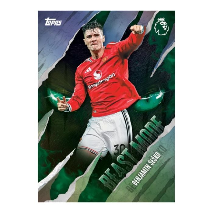 Example Premier League 2026/2027 card — random contents, not guaranteed