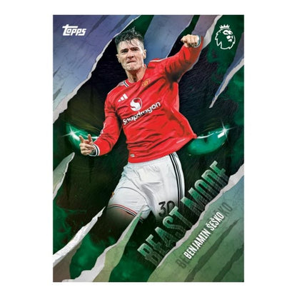 Example Premier League 2026/2027 card — random contents, not guaranteed