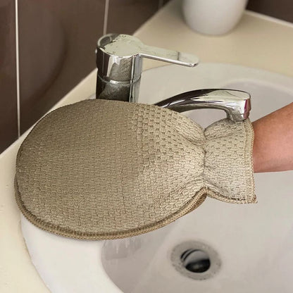 Eco Cloth Bathroom Glove Cleaning Tool - Pebble - White Magic