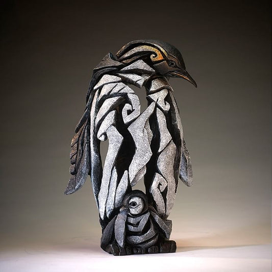 Edge Sculpture - Penguin with Baby Chick